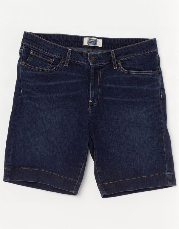 Levi's Damen Signature Denim Shorts US 12 Large W34 Marineblaue Baumwolle