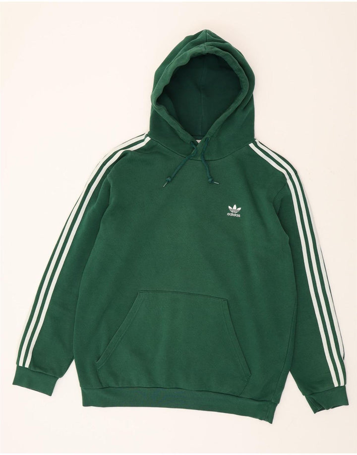 Adidas Herren Kapuzenpullover, groß, grüne Baumwolle