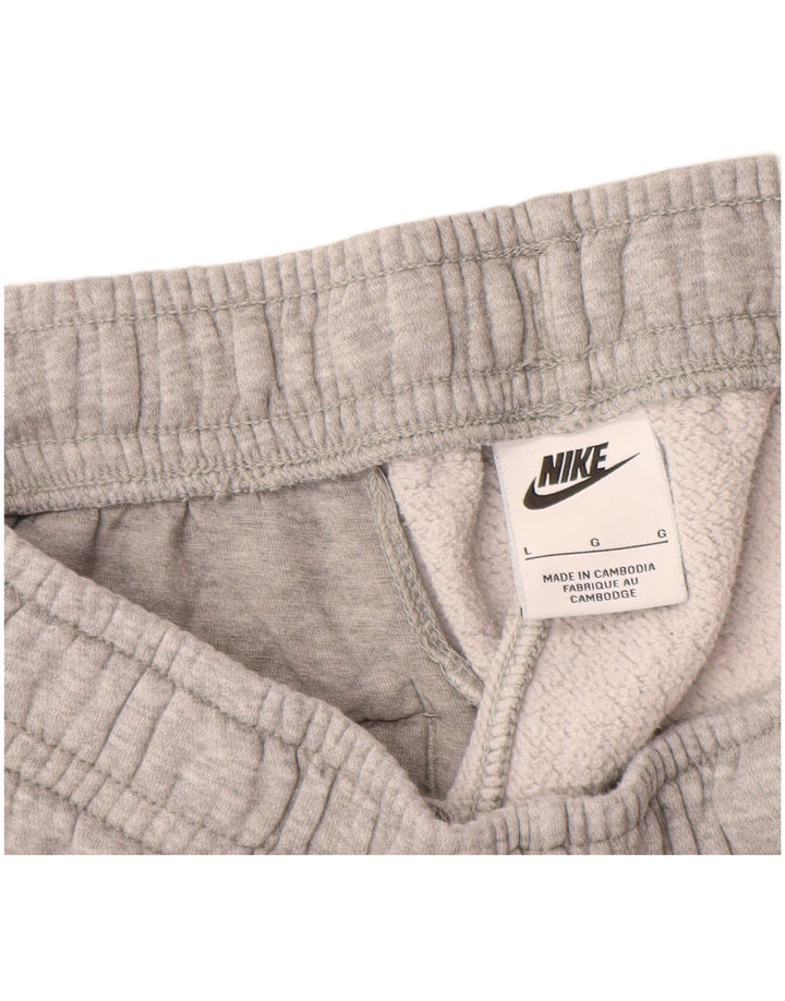 Nike Damen-Trainingshose, Jogginghose, Größe 44, Größe L, Grau, Baumwolle