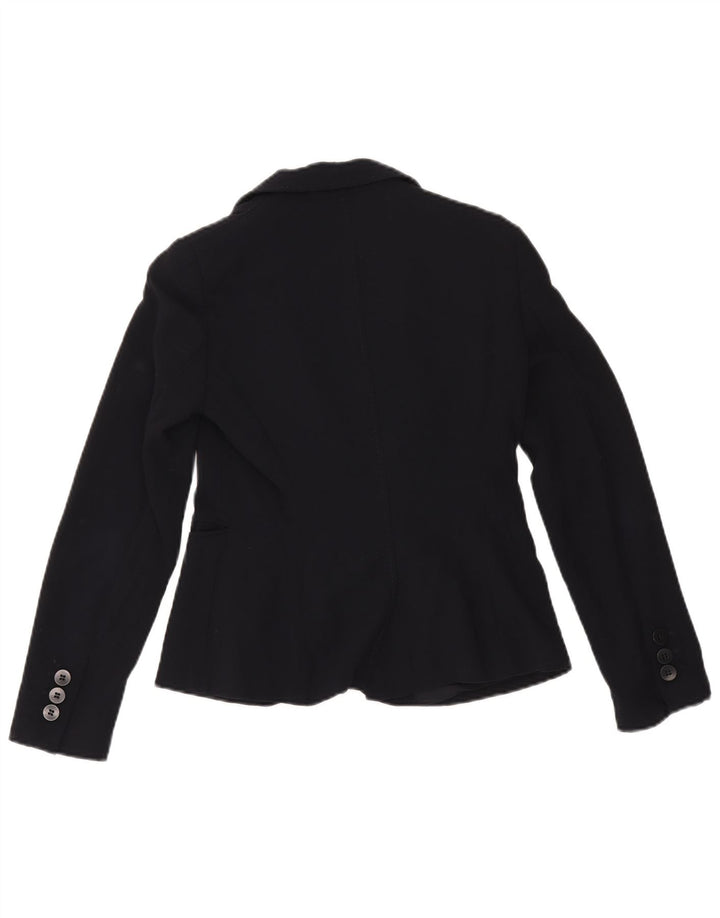 Emporio Armani Damen 2-Knopf-Blazerjacke UK 8 Small Marineblau