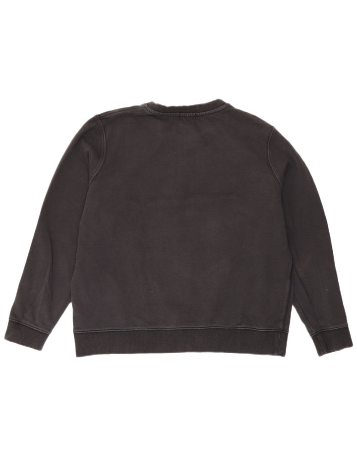 Superdry Damen-Sweatshirt-Pullover UK 14 Large Schwarz Baumwolle
