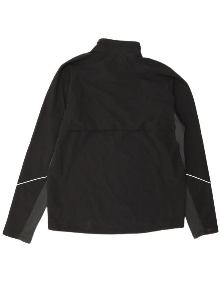 The North Face Herren-Trainingsanzug-Oberteil mit Reißverschluss am Hals, groß, Schwarz, Farbblock