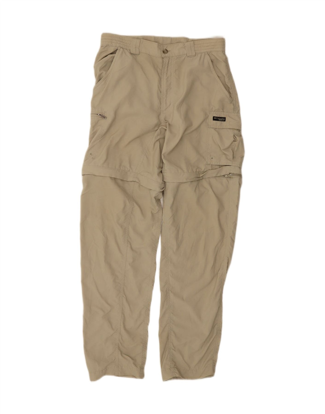 COLUMBIA Gerade Cargohose für Damen, Größe S, W27, L30, Beige, Nylon