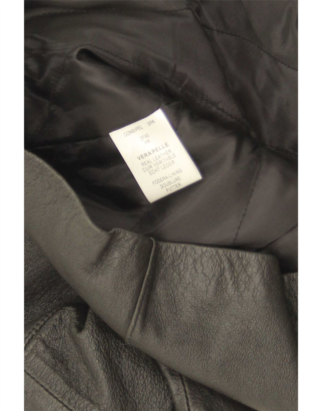 Conbipel Damen 3-Knopf-Lederblazer IT 48 XL Schwarz