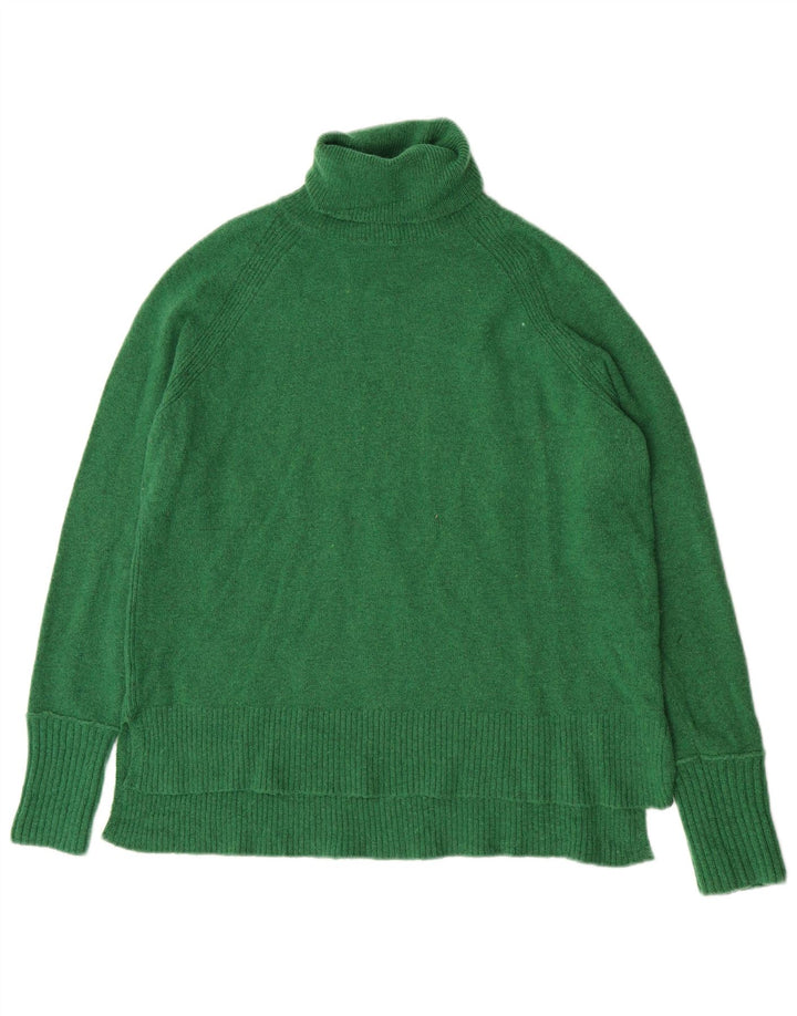 Übergroßer Rollkragenpullover für Damen von J. Crew, Gr. 10, Größe S, grün, Nylon