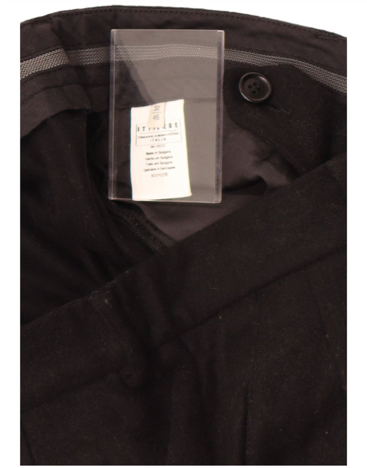 Pierre Balmain Herren gerade Anzughose W32 L27 Schwarz Klassisch