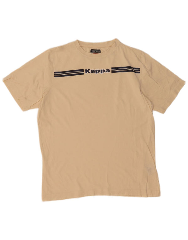 Kappa Herren-T-Shirt mit Grafik, mittelbeige Baumwolle
