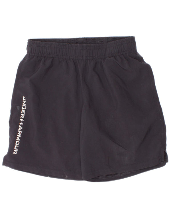 Under Armour Jungen-Sportshorts mit Grafik, 7–8 Jahre, Größe S, schwarzes Polyester