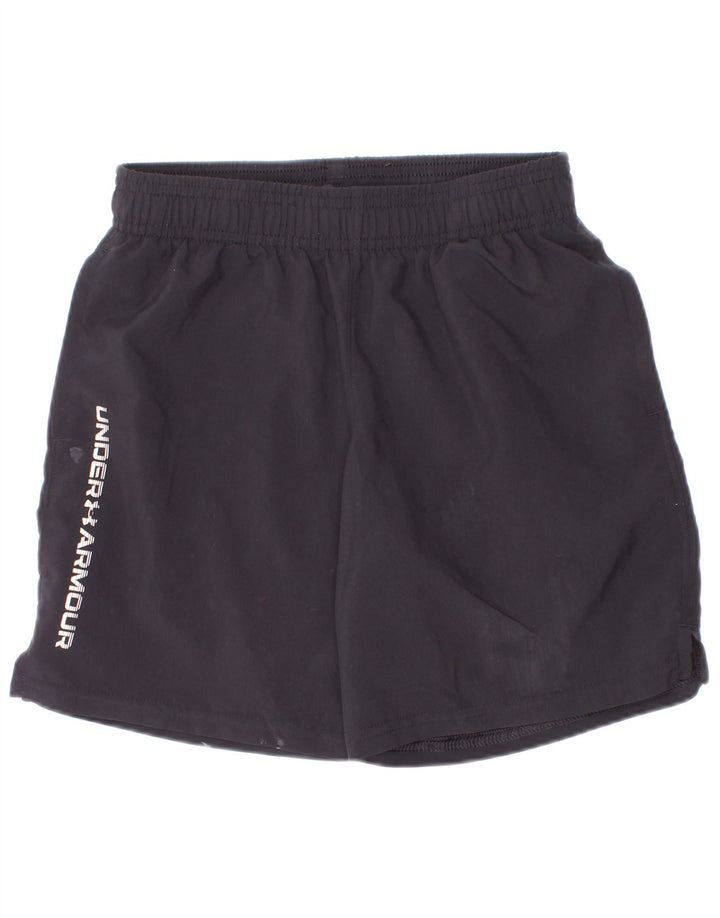 Under Armour Jungen-Sportshorts mit Grafik, 7–8 Jahre, Größe S, schwarzes Polyester