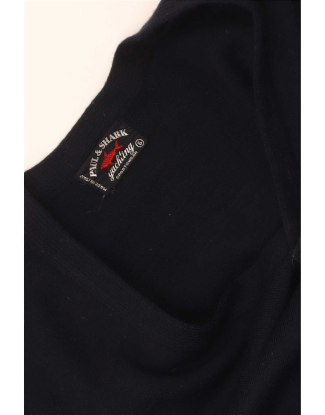 Paul & Shark Herren-Pullover mit V-Ausschnitt, Mittelblau