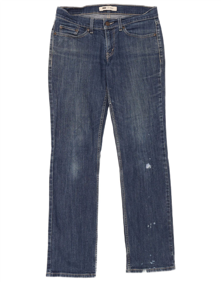 Levi's Damen 524 Straight Jeans W29 L32 Blaue Baumwolle
