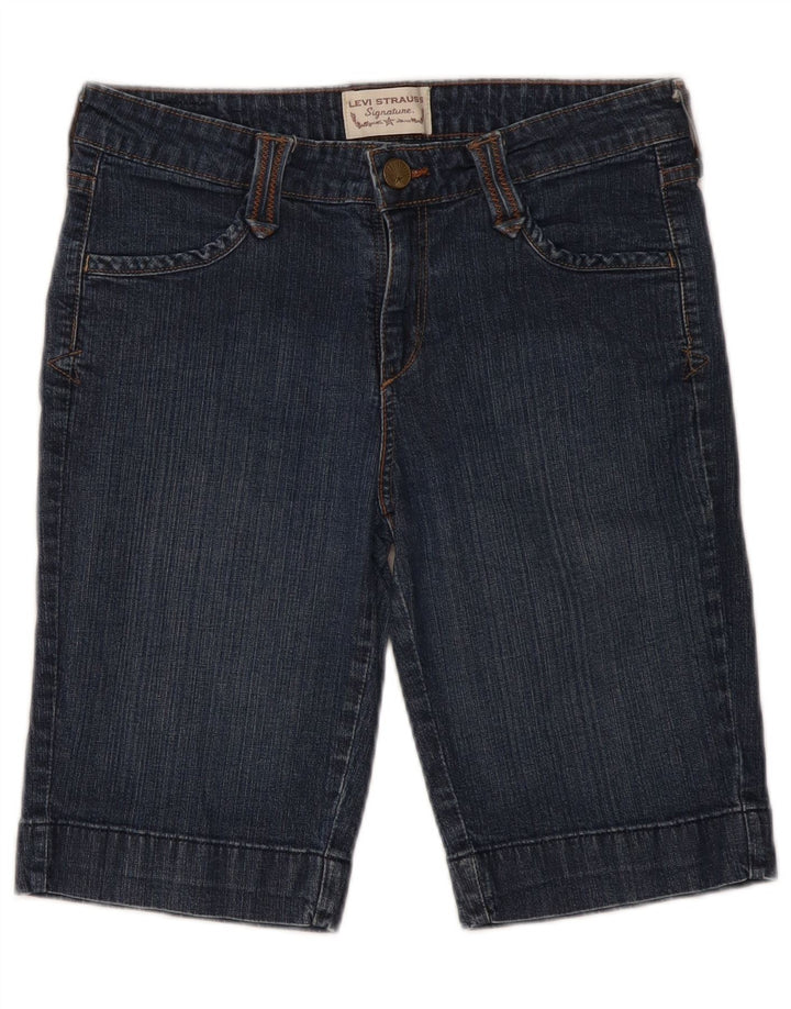 LEVI'S Damen Signature Denim Shorts W32 Large Blau
