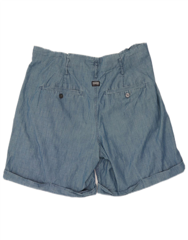 G-Star Damen Pegged Chino Shorts W30 Mittelblaue Baumwolle