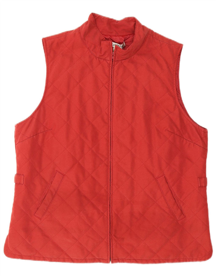 Orvis Damen Steppweste UK 16 Large Rot Polyester