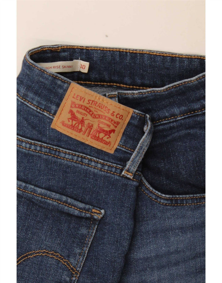 Levi's Damen Skinny Jeans W30 L32 Blaue Baumwolle