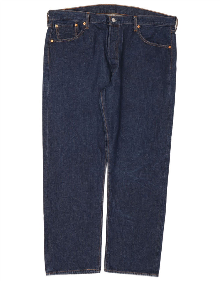Levi's Herren 501 Straight Jeans W42 L32 Blaue Baumwolle