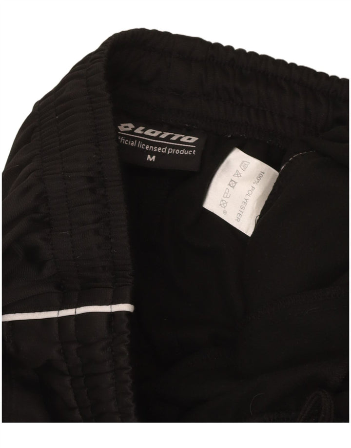 LOTTO Mens Tracksuit Trousers Joggers Medium  Black Polyester