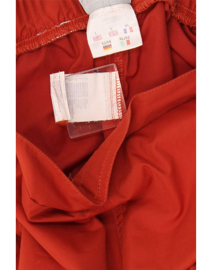 Reebok Herren Cargo-Windbreaker-Hose, Größe L, W34, L31, Orange, Polyester