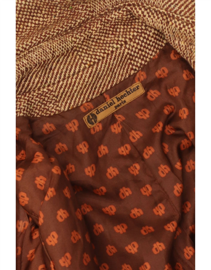 Daniel Hechter Damen Mantel UK 8 Small Brown Check