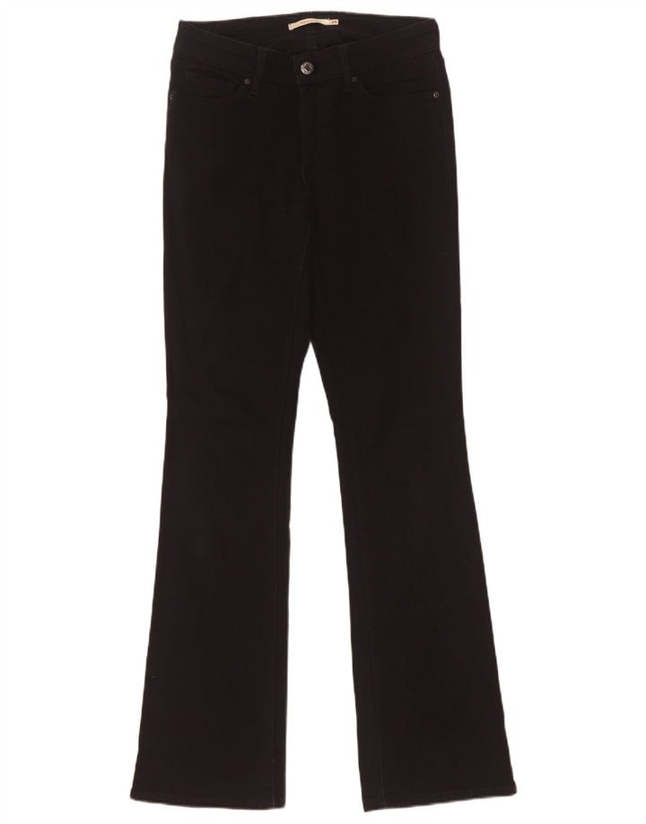 Levi's Damen 715 Bootcut Jeans W26 L32 Schwarze Baumwolle