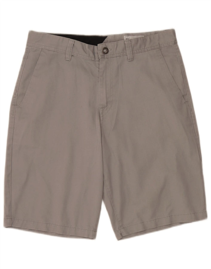 Volcom Herren Chinoshorts W32 Mittelgraues Polyester