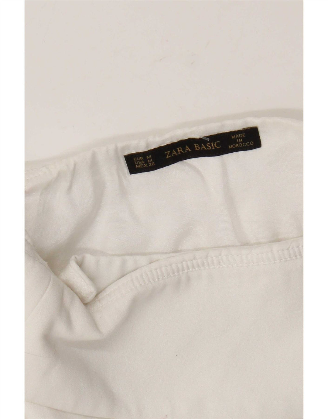 Zara Damen Mini-Wickelrock Medium W28 Weiß
