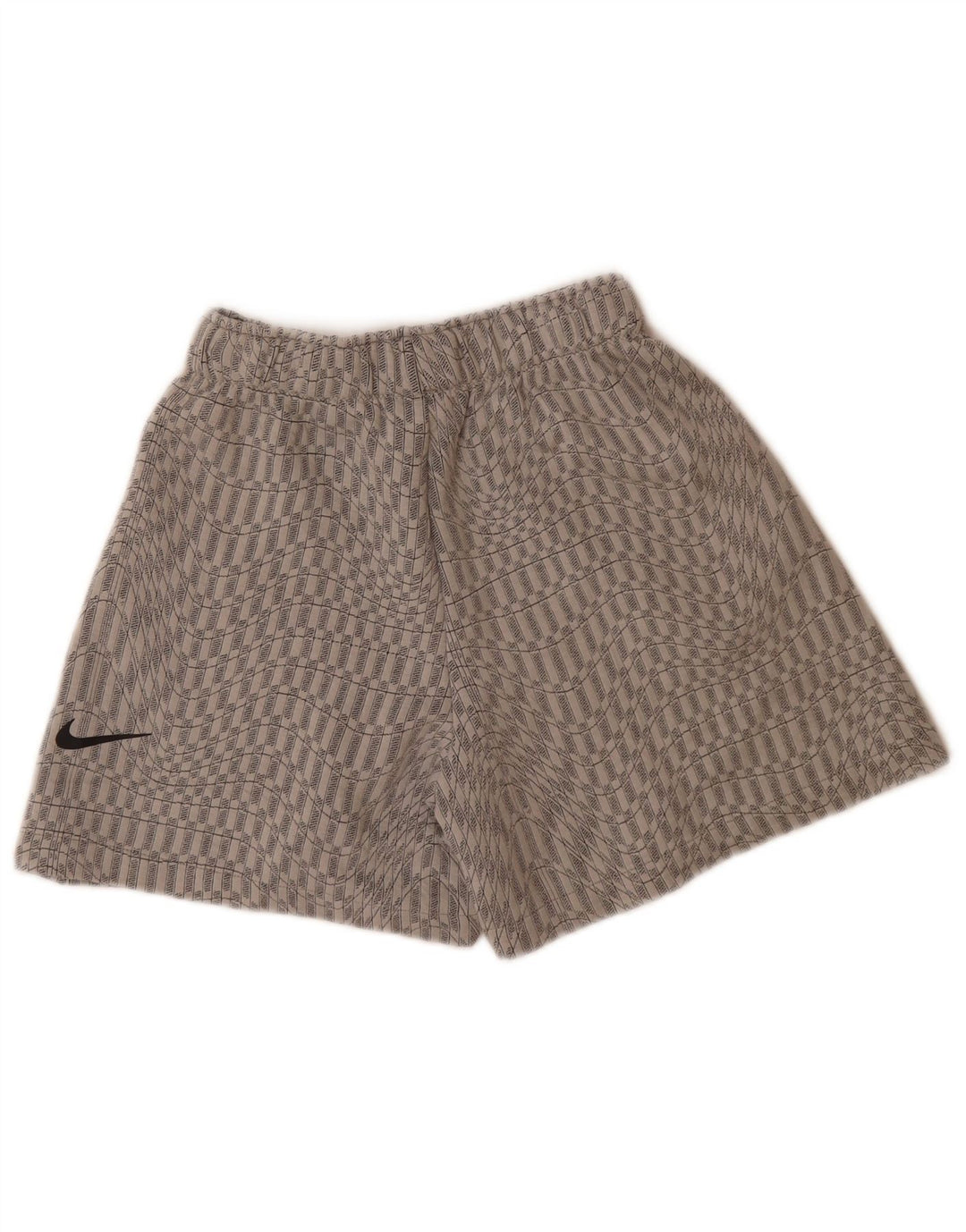 Nike Damen Sportshorts UK 6 XS Graues geometrisches Polyester
