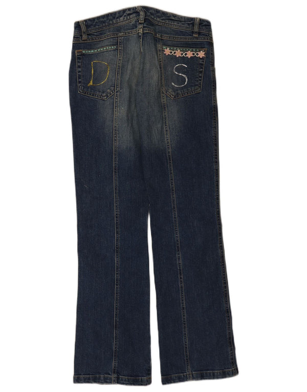 Vintage Damen Bootcut Jeans W28 L31 Marineblau