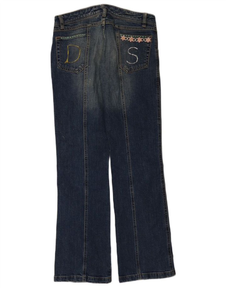 Vintage Damen Bootcut Jeans W28 L31 Marineblau