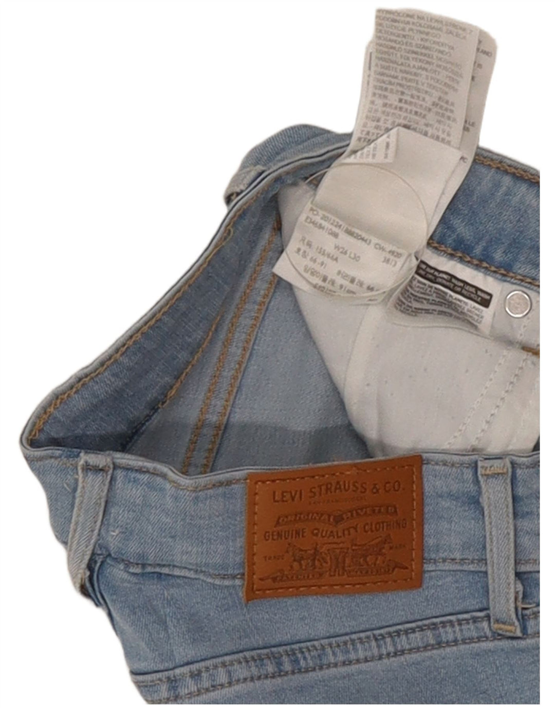 Levi's Damen Skinny Jeans W26 L30 Blaues Lyocell