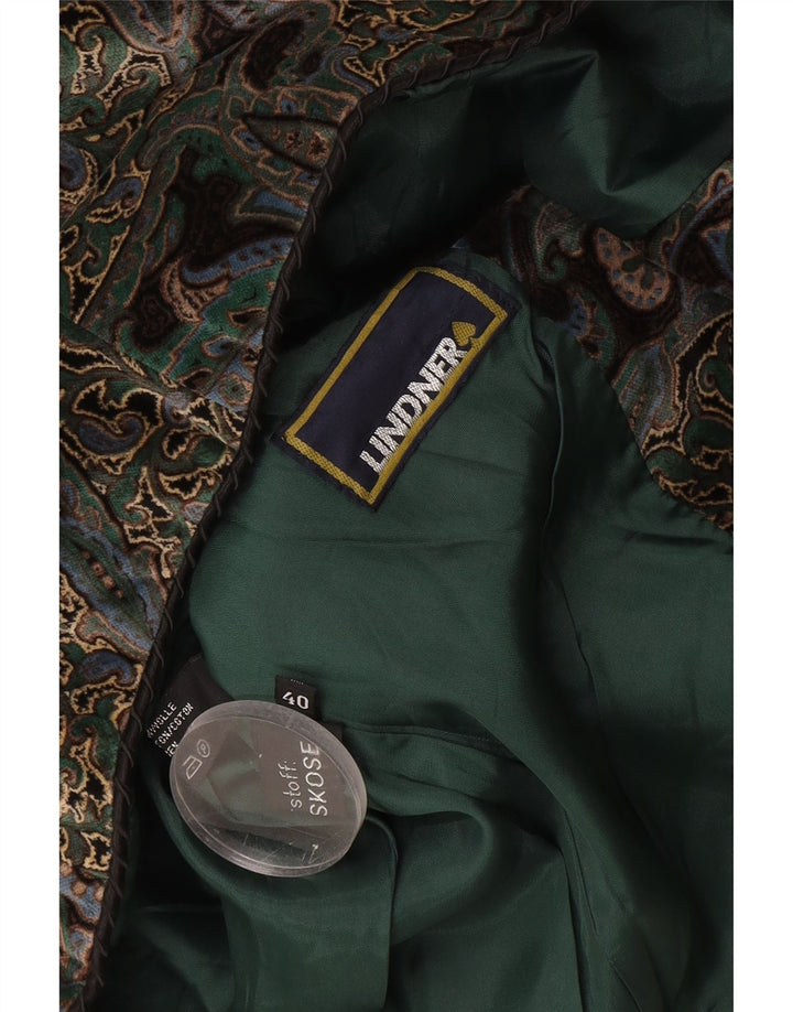 Vintage Damen 5-Knopf-Blazerjacke EU 40 Medium Mehrfarbig Paisley