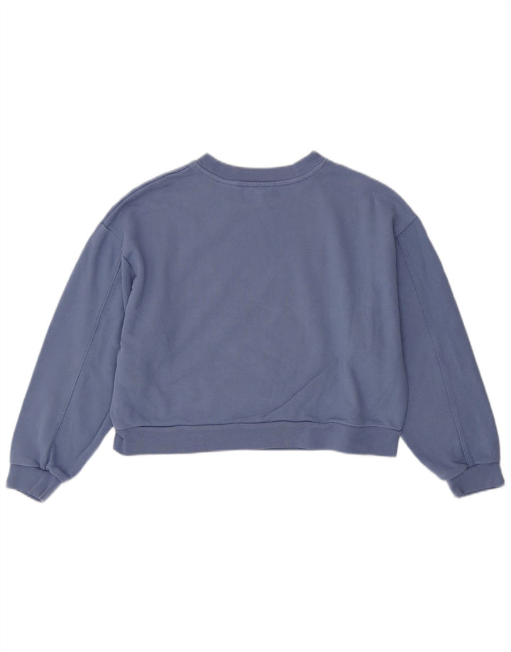 Levi's Damen-Sweatshirt mit übergroßem Grafik-Crop-Sweatshirt, Gr. 6, XS, Blau, Baumwolle
