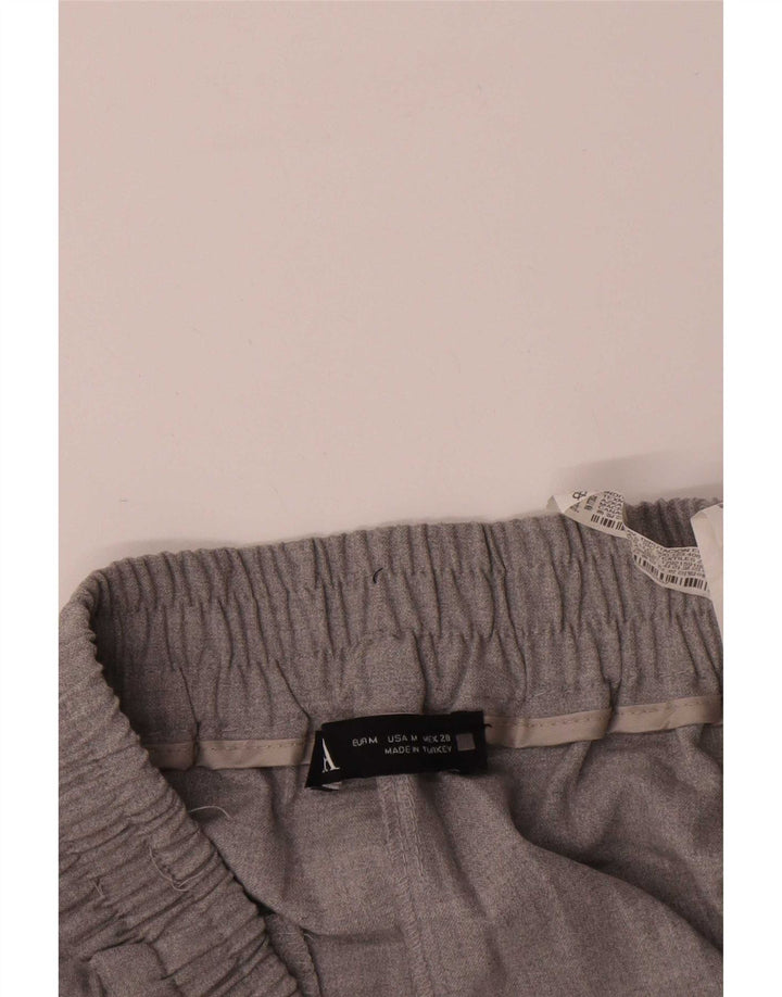 Gerade Freizeithose für Damen von Zara, mittelgroß, W28, L26, grau, Polyester