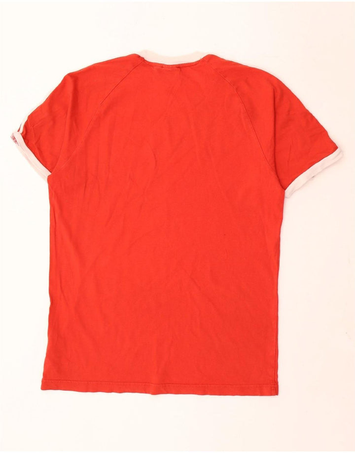 Adidas Herren T-Shirt Top Große rote Baumwolle