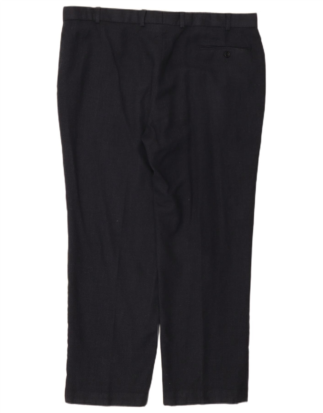 Gerade Herren-Anzughose von Marks & Spencer, W40, L29, marineblaue Wolle