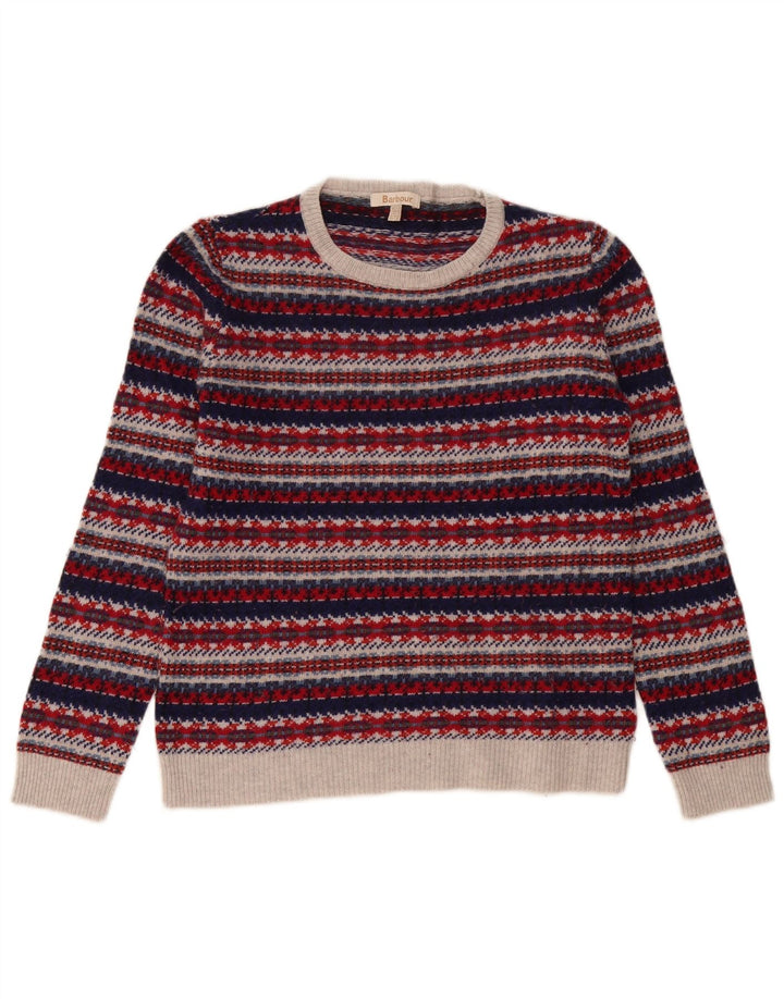 Barbour Damen-Pullover mit Rundhalsausschnitt, Gr. 12, mittelmehrfarbig