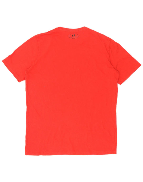 Under Armour Herren Heat Gear T-Shirt Top Large Rot