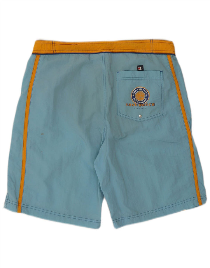Champion Herren-Badeshorts aus mittelblauem Colourblock-Polyester