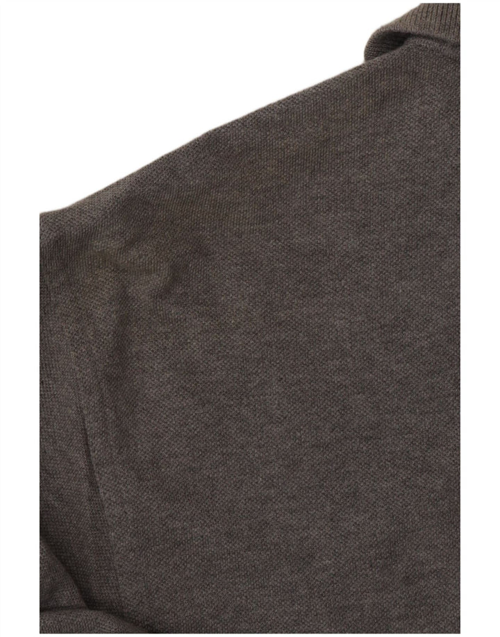 CREW CLOTHING Mens Polo Shirt 2XL Grey Cotton
