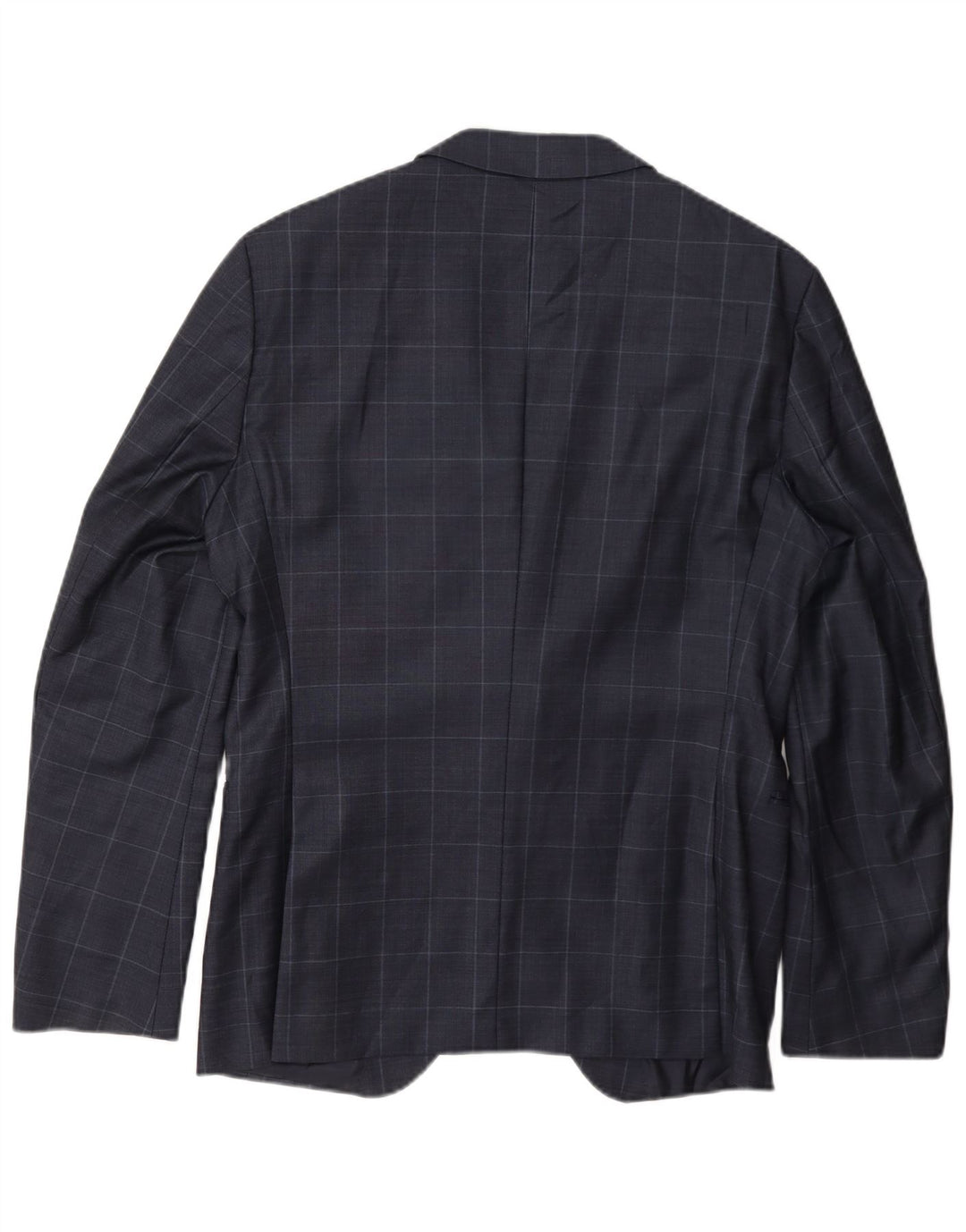 Hugo Boss Herren-Blazer mit 2 Knöpfen, Gr. 50, groß, marineblau, kariert