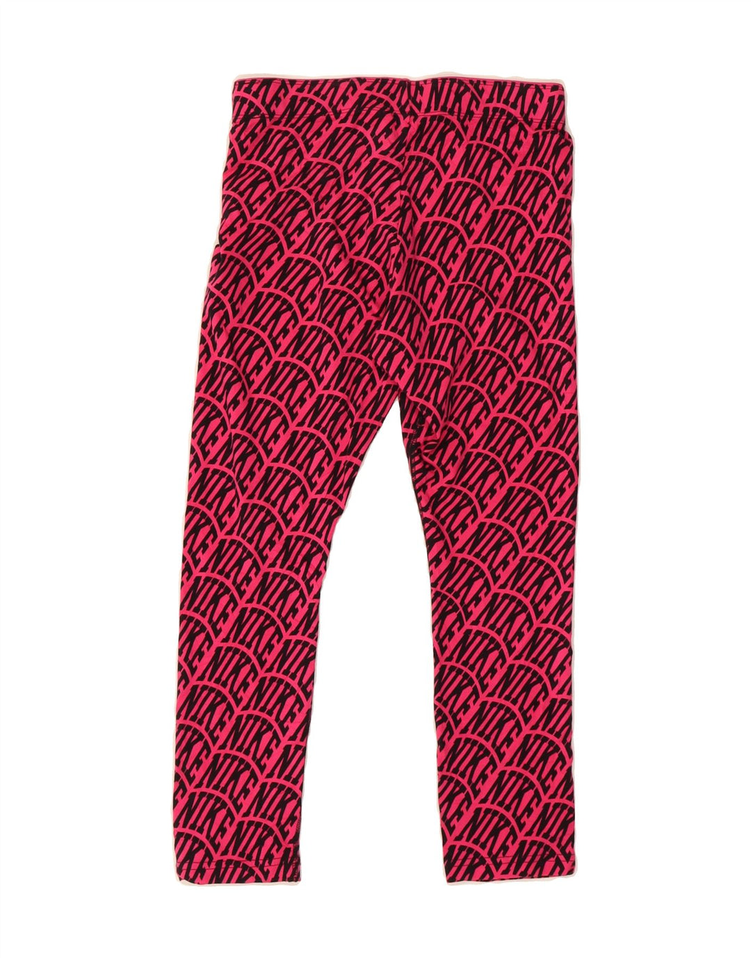 NIKE Womens Graphic Capri Leggings UK 8 Small Pink Cotton Vintage Nike and Second-Hand Nike from Messina Hembry 