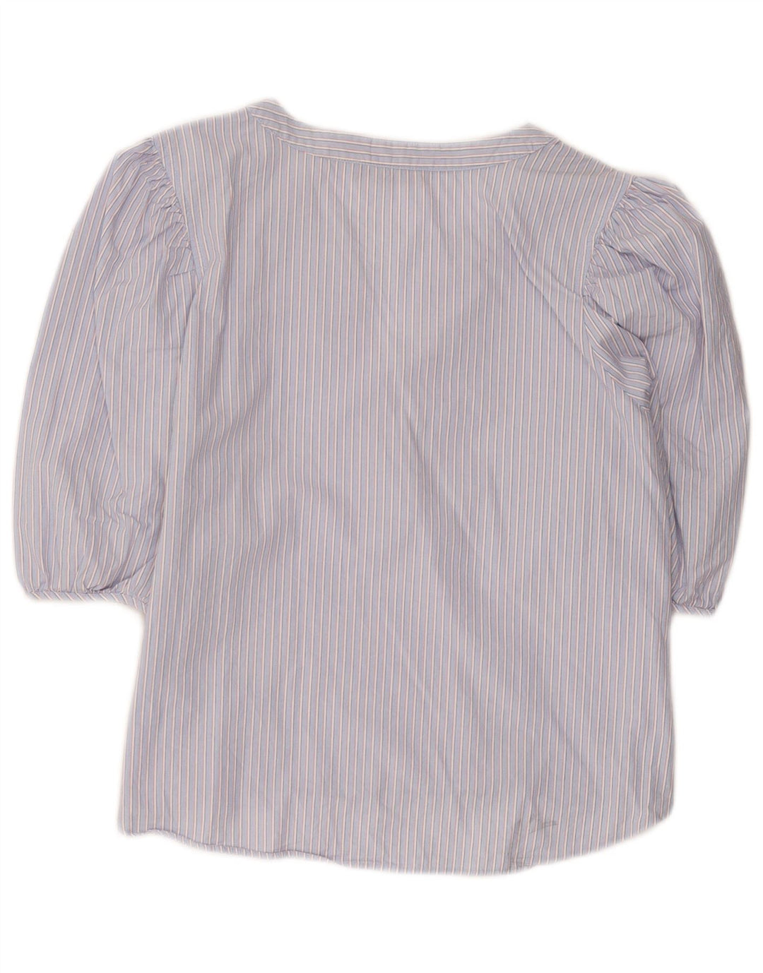 Marks & Spencer Womens Petite Pullover Shirt UK 14 Mittelblau gestreift