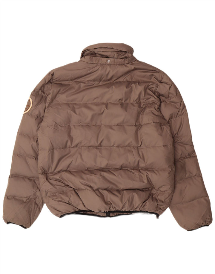 BREACH Mens Padded Jacket UK 44 2XL Brown Polyester