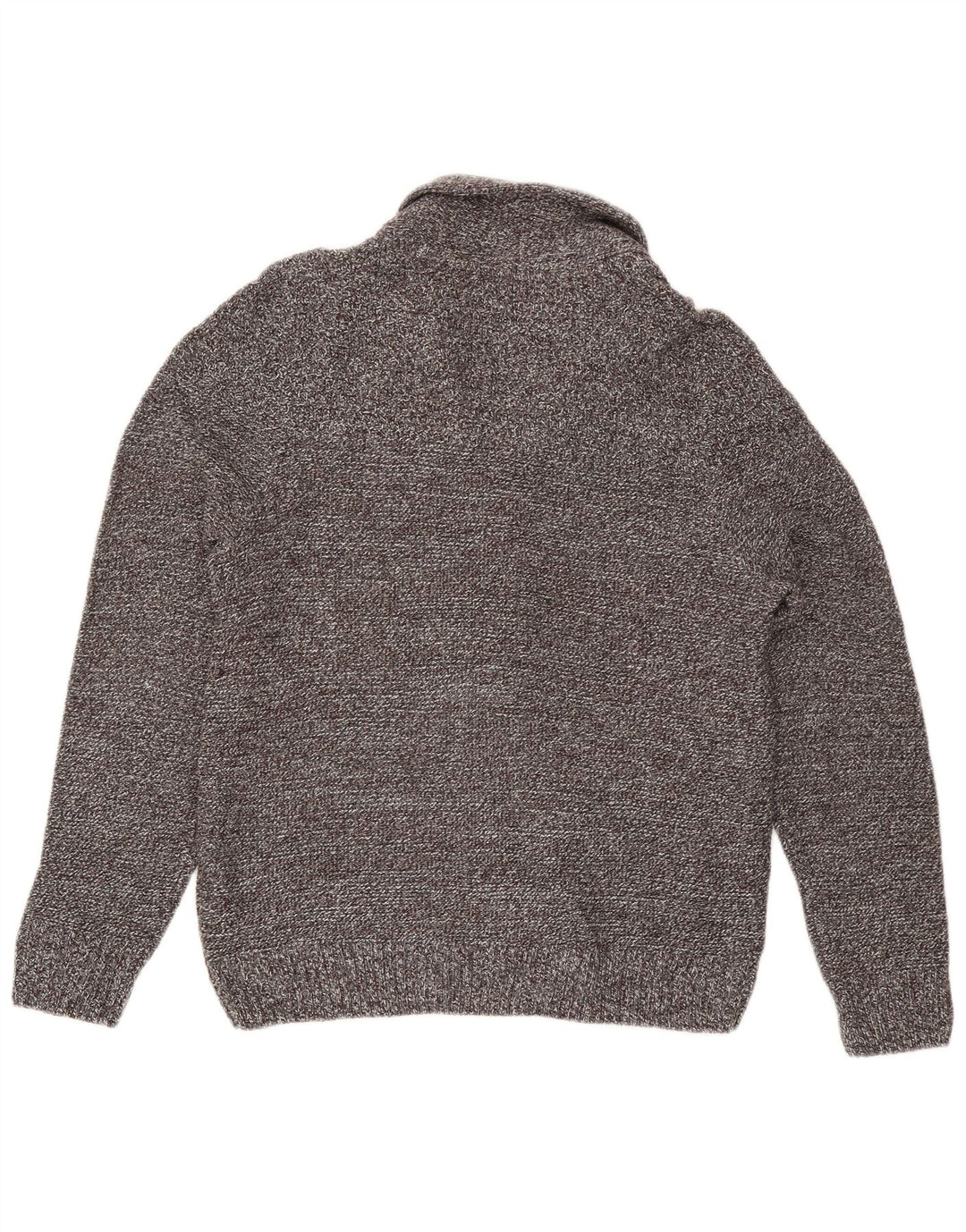 Marks & Spencer Herren-Strickjacke, groß, grau meliert, Acryl