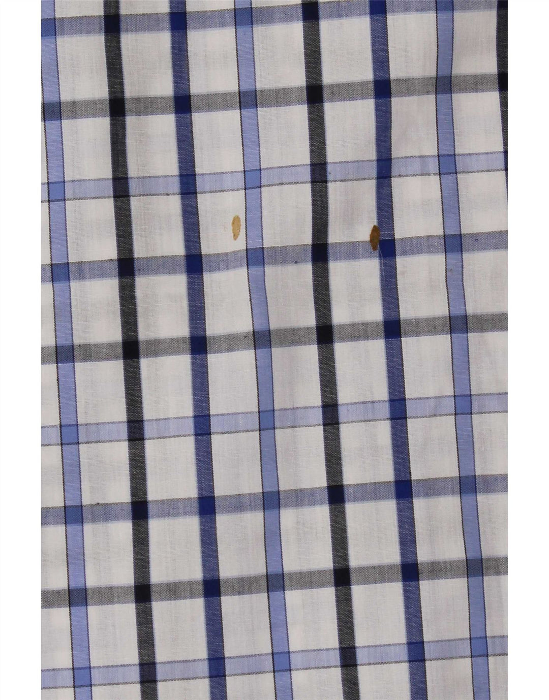 Pierre Cardin Herren-Kurzarmhemd, klein, blau kariert, Polyester