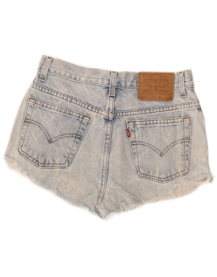 Levi's Damen 512 Denim Slim Fit Hot Pants US 6 Medium W26 Blaue Baumwolle