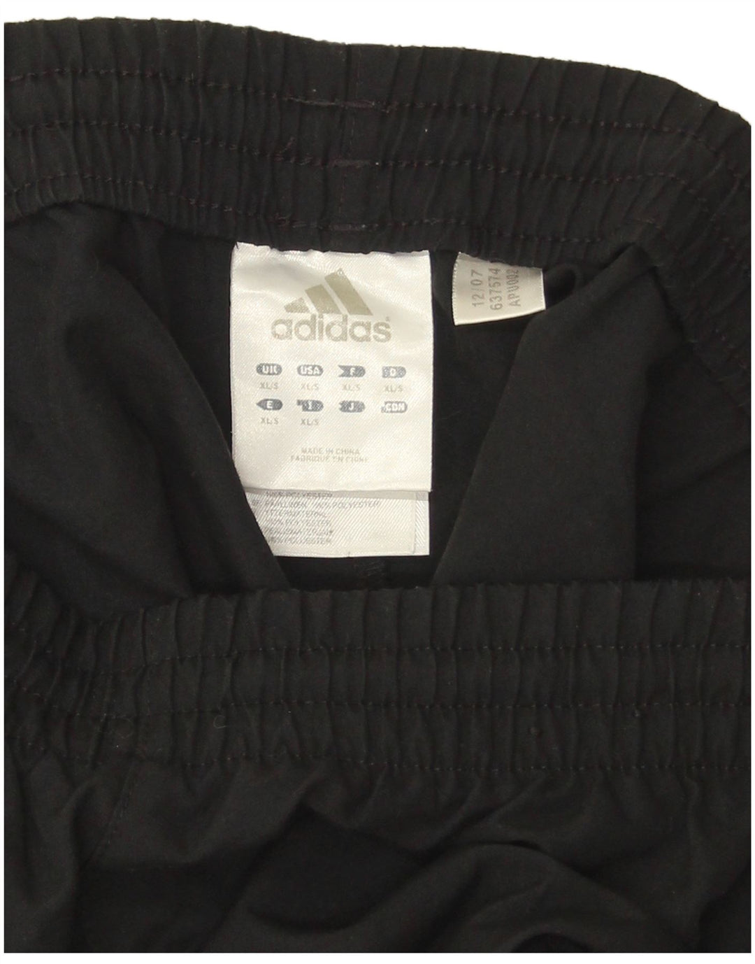 Adidas Herren Trainingshose XL Schwarz Polyester