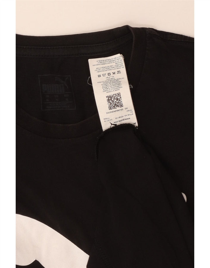 PUMA Herren Grafik T-Shirt Top XL Schwarz Baumwolle
