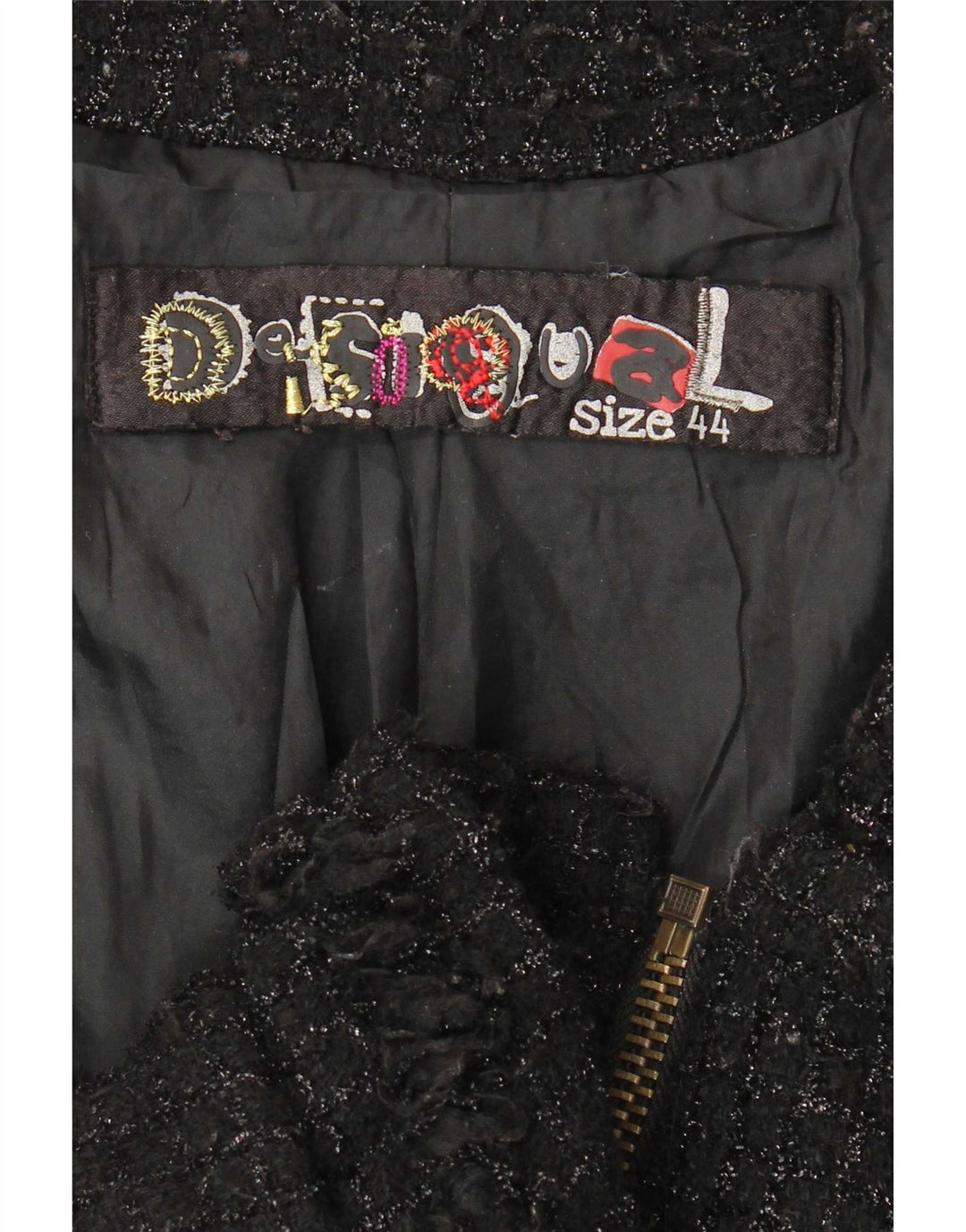 Desigual Damen Utility Jacke EU 44 XL Schwarz