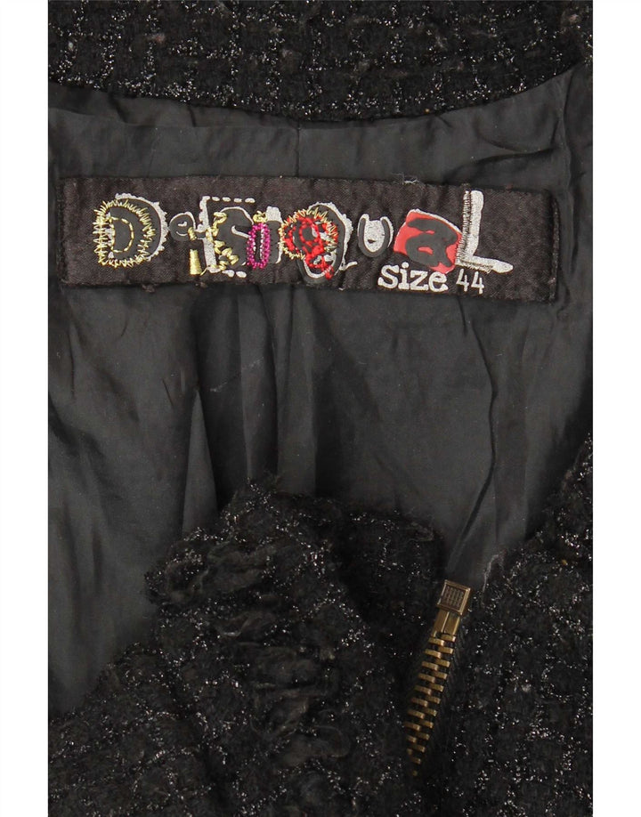 Desigual Damen Utility Jacke EU 44 XL Schwarz